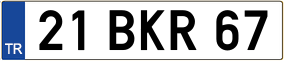 Trailer License Plate